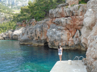 Rocky coastline.